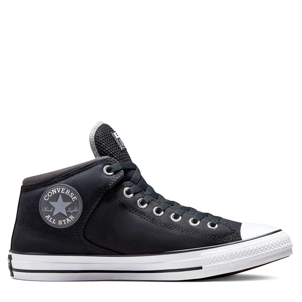 converse mid cut black