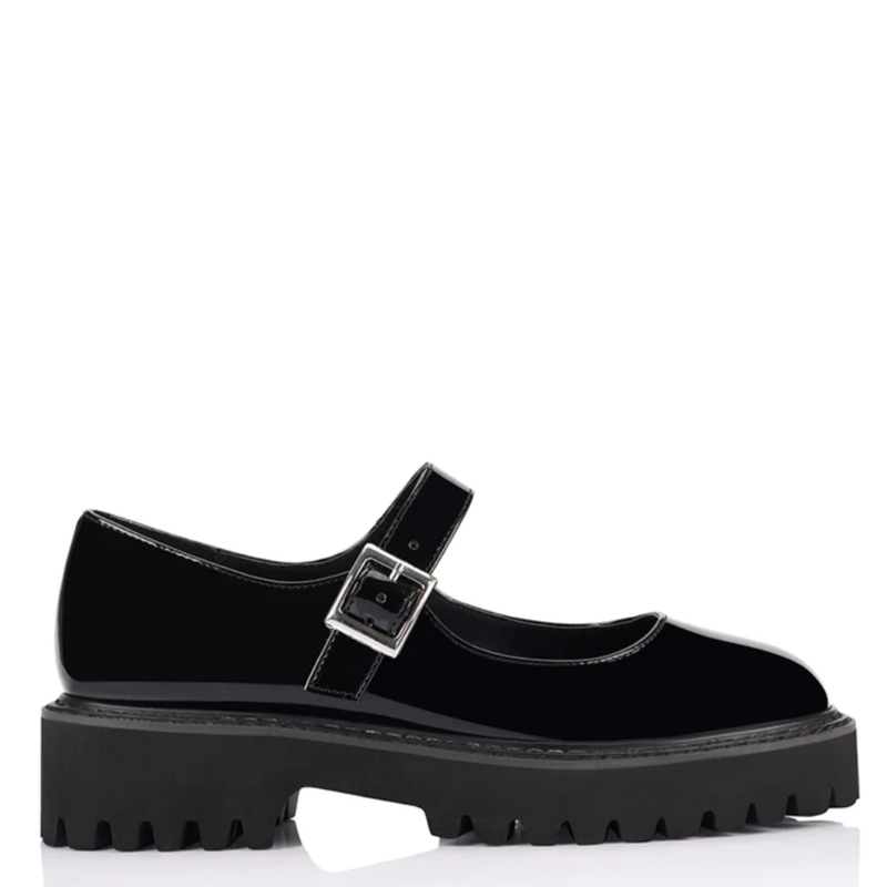 Verali Nero Chunky Mary Jane Loafer